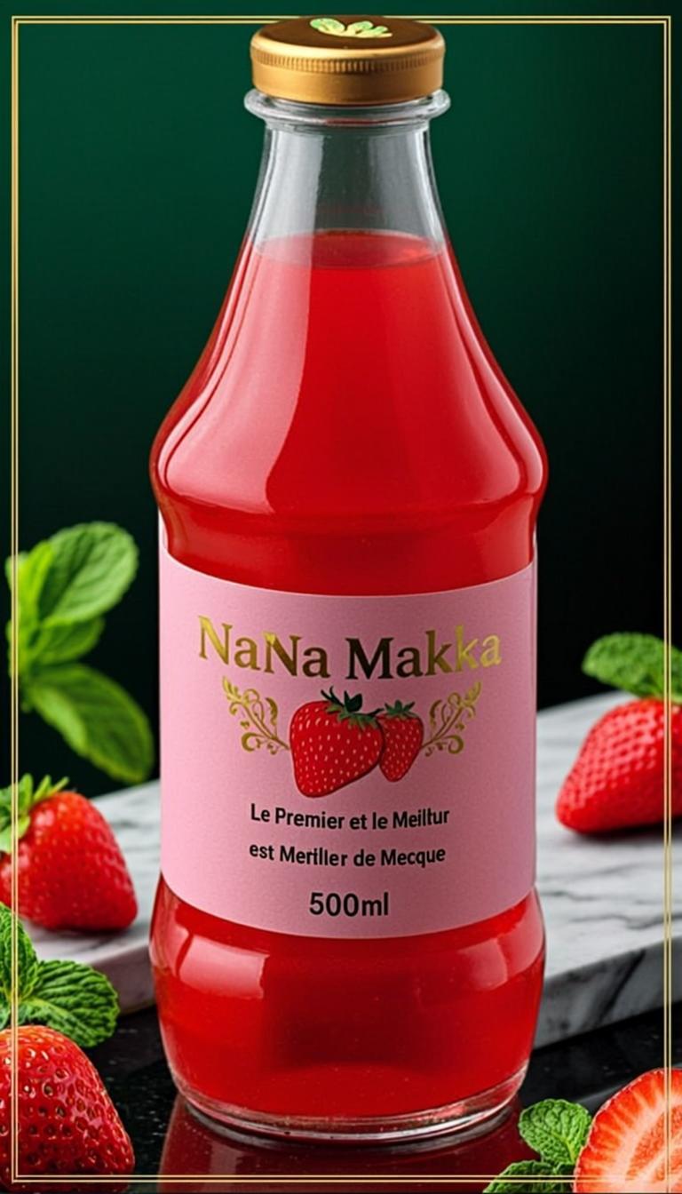 Na'Na' Makka Fraise Mint 500ml